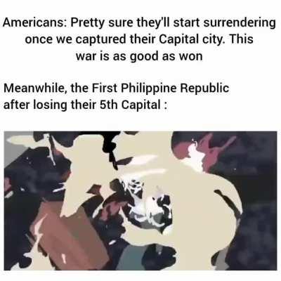 Rare Philippine American war Meme passing by 