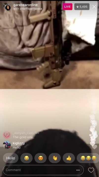 Chief Keef and white dude discussing guns on IG live 😂 (2017)