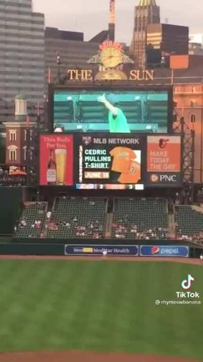 Baseball rage caught on the Jumbotron : r/orioles