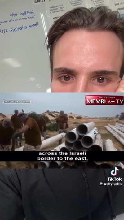 Zionists caught in a lie again. The media ran with the idea that Hamas use EU water pipes for bombs…the source of the video with sound explains a different story: