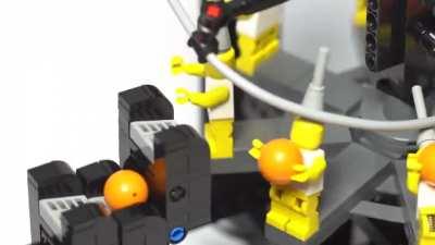 I made this LEGO machine that shoots balls