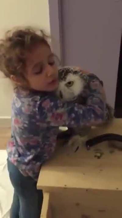 She really loves her owl.