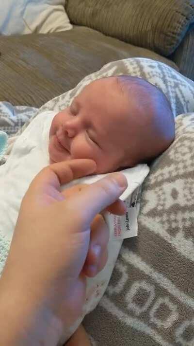 My 2 week old daughter has deprived my wife and I of so much sleep, this made it worth it.