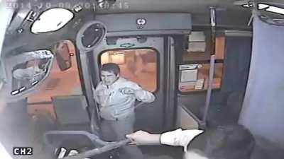 Instant Karma Dude Attempts To Rob A Lady On The Bus