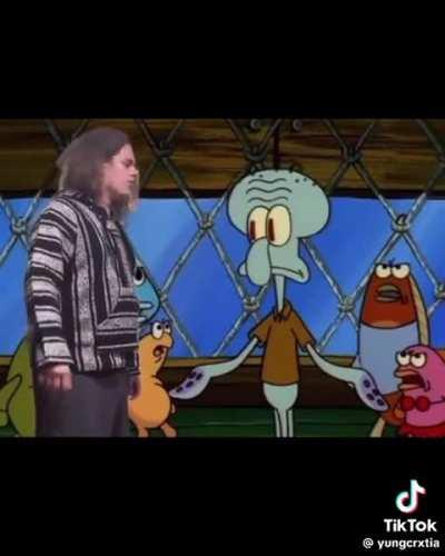 Squidward took offence