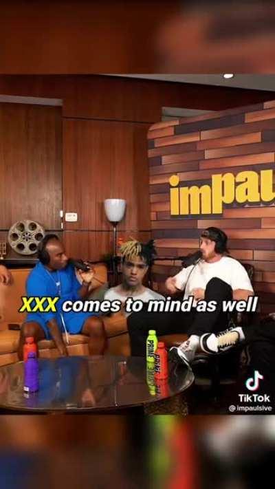 Juice WRLD and X being mentioned on Logan Paul’s podcast Impaulsive with Charlemagne the God.