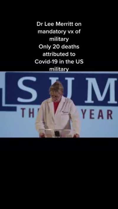 Dr. Lee Merritt on military mandatory covid vaccine.