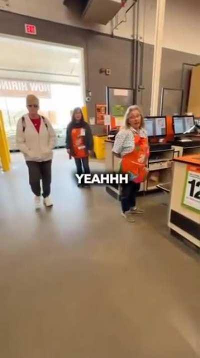 Yeah, let's just be the most annoying people at the Home Depot...