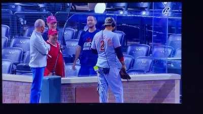 The most awkward and amazing post game moment ever. (Castellanos suspension incoming)