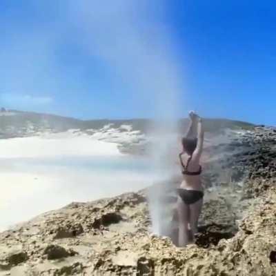 HMC while I stand in this blow hole