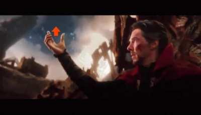 Made a template of Dr.Strange giving an upvote