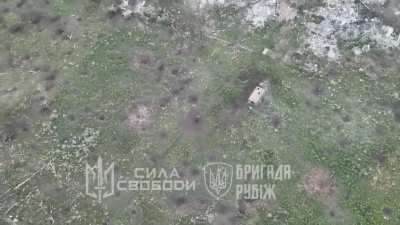 Svoboda Battalion of the 4th Rubizh Brigade of Ukraine eliminate 4 Russian soldiers with drones and small arms fire, Siversk direction