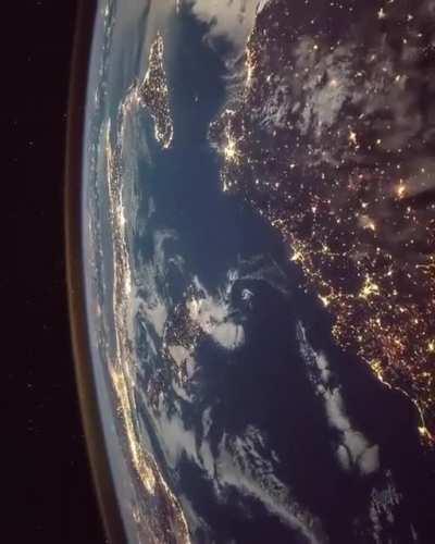 A flyby of Earth from the International Space Station