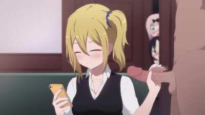 Hayasaka will help you out of everything but won't pay attention GIF