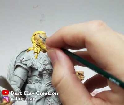 I'm Sculpting Assassin's Creed Viking With Clay