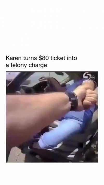 Karen refuses to sign and takes off