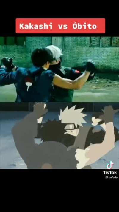 Kakashi Vs Obito live action