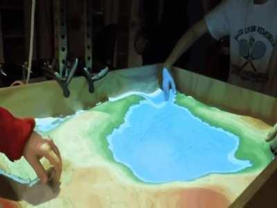 Building an island on a Interactive Topographic Map Sandbox