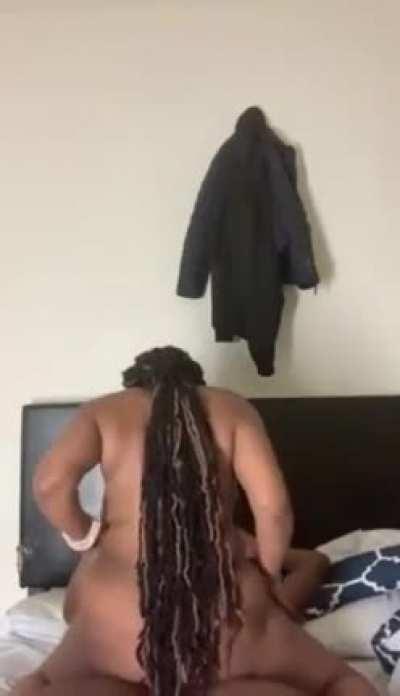 Baddie With Braids Riding