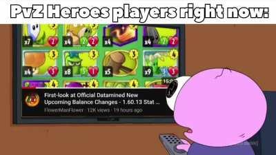 PVZ Heroes players after seeing the leaks