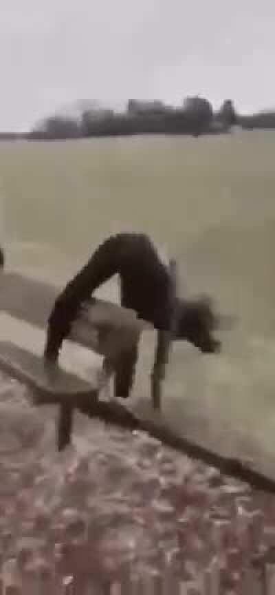 HMFT after i try to jump over a bench