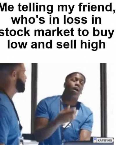 Buy low sell high