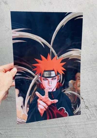 My Pain (6 Paths / Nagato) Fan Artwork! Hand Drawn, Self-Produced 3D piece!