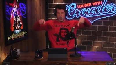 This is the guy accusing the left of being a bunch of emotional snowflakes. (Steven Crowder)