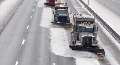 Synchronized Snow Plows.