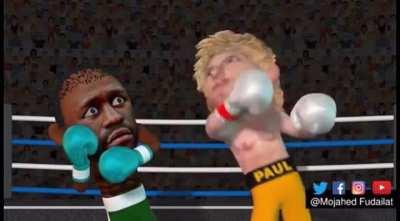 Floyd Mayweather vs. Logan Paul Animated (animation credits Mojahed Fudailat)