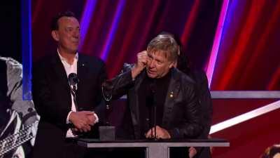 This speech that Alex Lifeson of the rock band Rush gave when the band was inducted into the Rock & Roll Hall of Fame