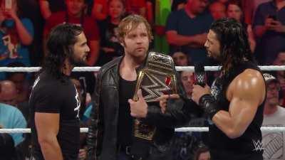 Seth Rollins objects to Roman Reigns' rematch request for Dean Ambrose's WWE Championship.