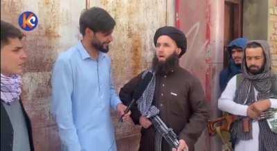 A teacher of English and political science among IEA soldiers. He says he will go on to teach Afghans after the war. He is also fluent in Arabic.