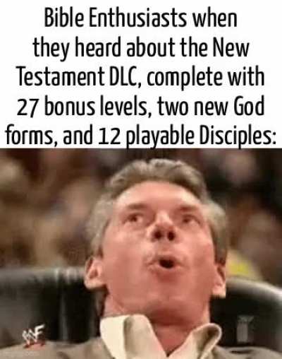 If you preorder The New Testament, you get to level up your Disciples into Apostles early!