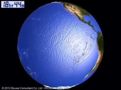 The Effect of the 2011 Japan Earthquake on the Oceans Pacific and Indian Ocean