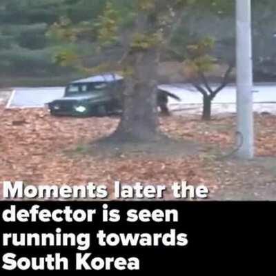 The moment a North Korean soldier defected to the South