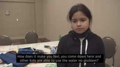 Nine-year old describes what life is like in Neskantaga First Nation.