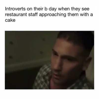 Introverts on their birthday