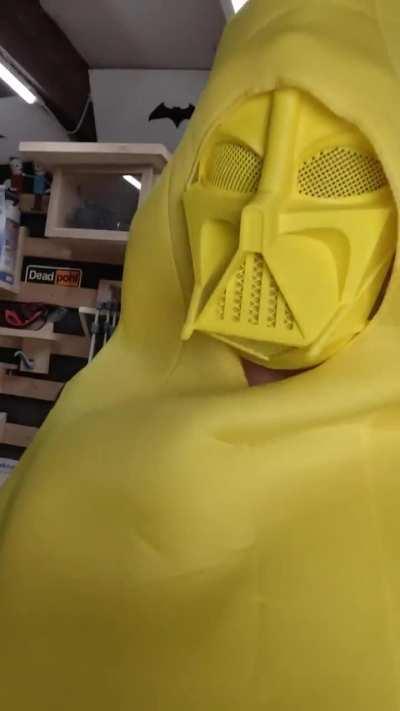 Just because you can doesn't mean you should. And yet I did anyway, so here's Bananarth Vader.