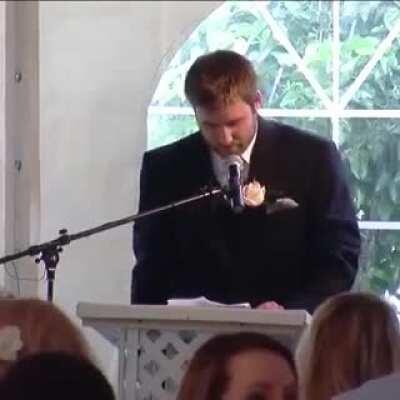 Guy's speech to his brother's wedding.