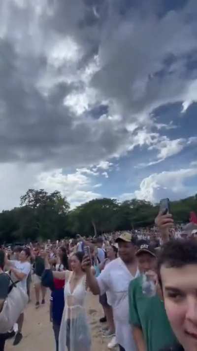 Angry crowd attacks tourist for climbing sacred Mayan pyramid
