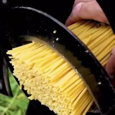 Raw Pasta Cutting