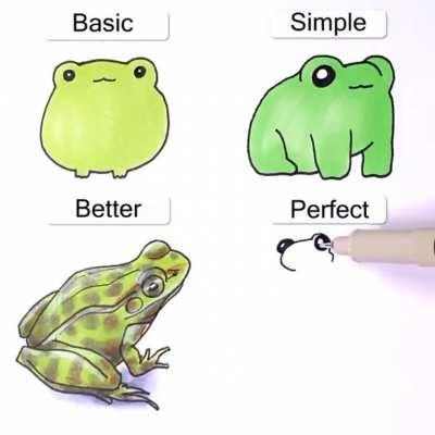 How to draw a frog