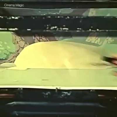 This is how Disney animations were made before using computers by cel technique