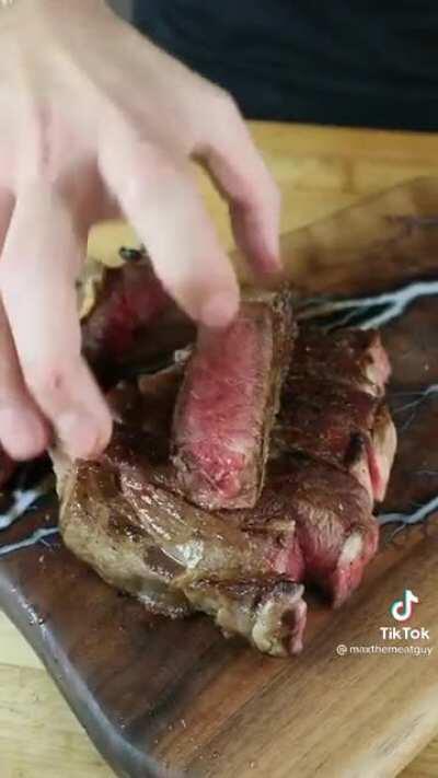 Eating a 300 day old steak for views