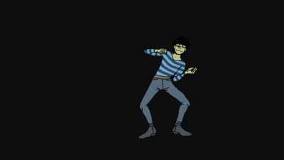 Murdoc gets down low