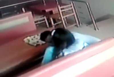 WCGW while making out in a restaurant.