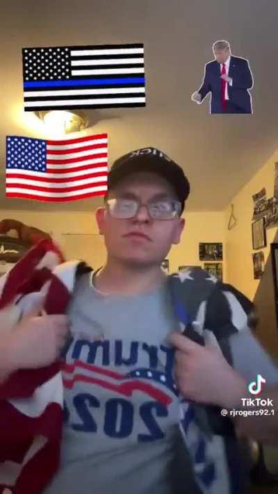 MAGA rocket scientist sings a patriotic song