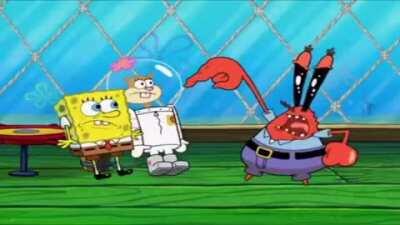 Mr. Krabs founds out that Spongebob and Sandy is an Impostor