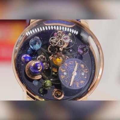 2020 Fashion Solar System Celestial Body Rotating Watch